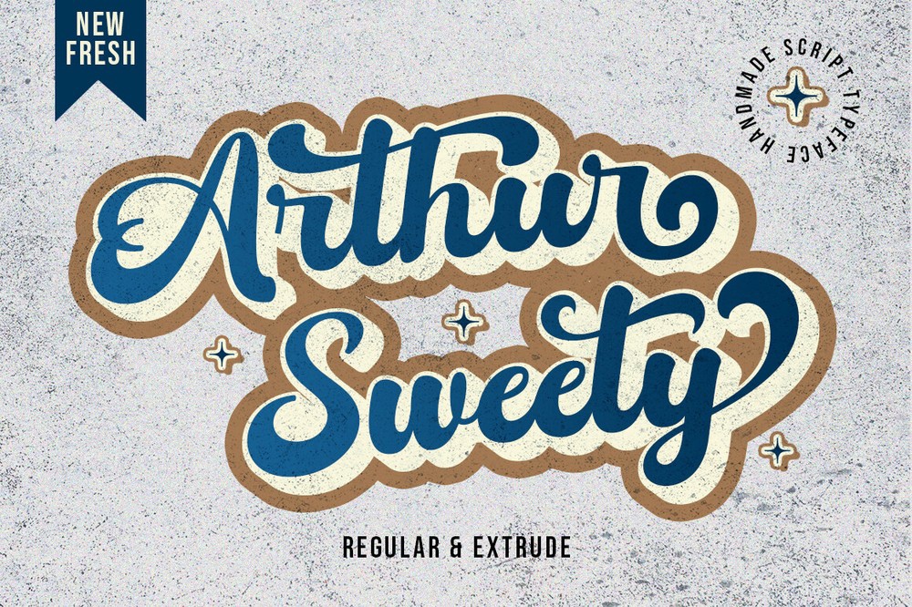 Arthur Sweety Font preview