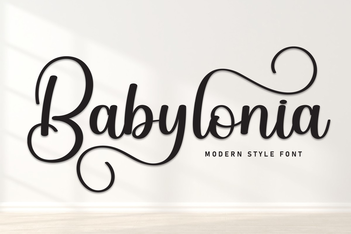 Babylonia Regular Font preview