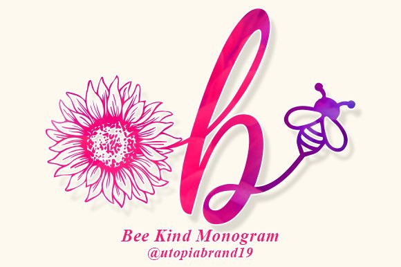 Bee Kind Monogram Regular Font preview