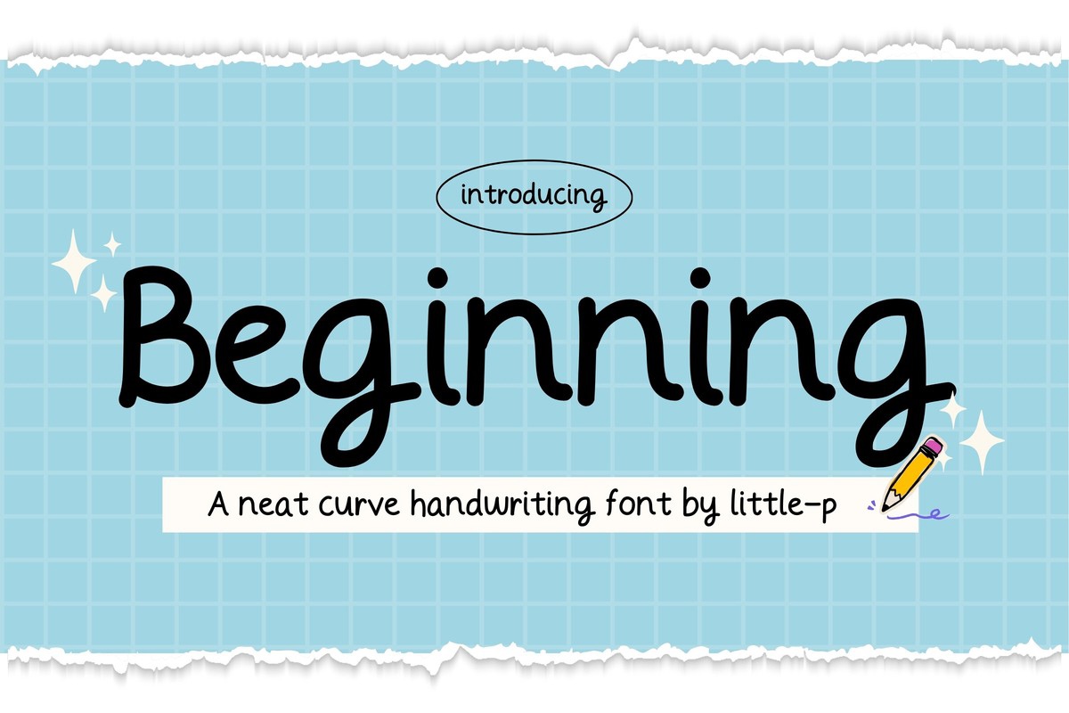 Beginning Font preview