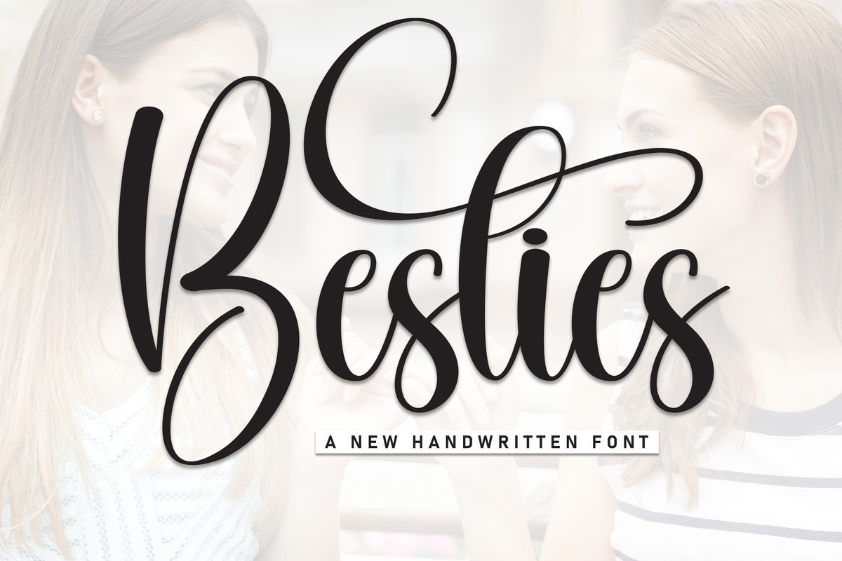 Besties Font preview