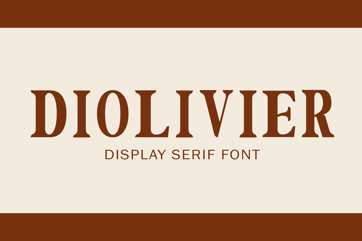 Diolivier Font preview