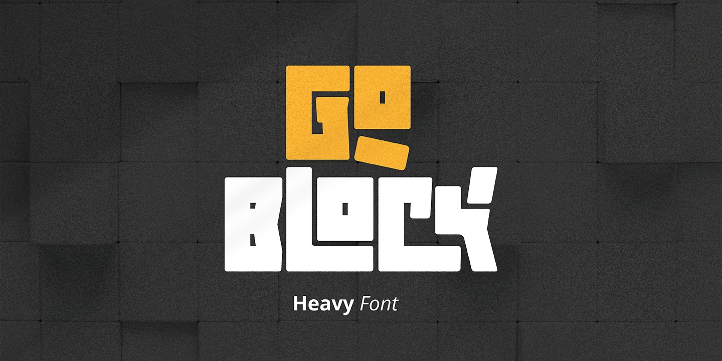 Goblock Font preview