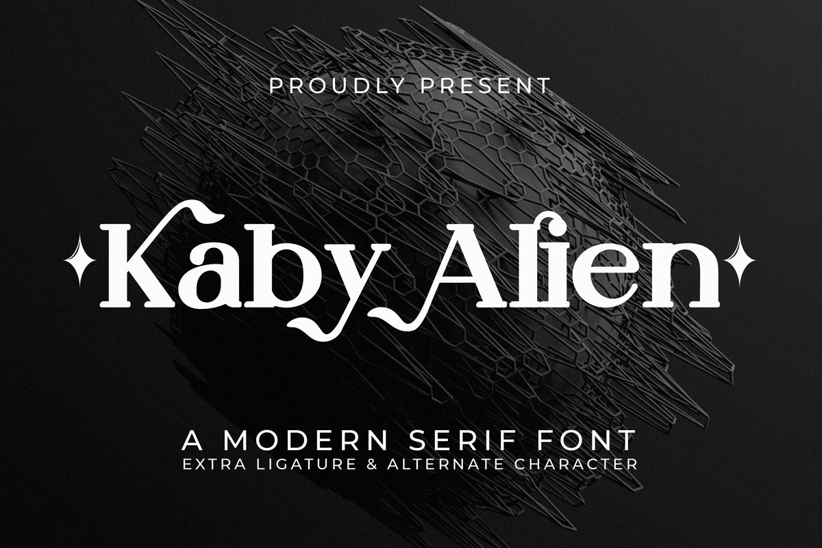 Kaby Alien Font preview