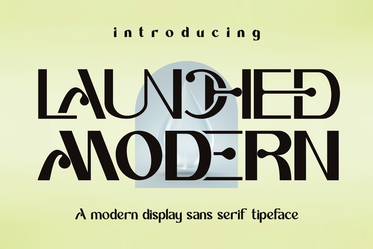 Launched Modern Font preview