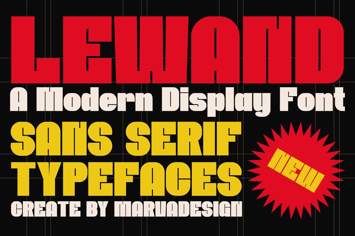 Lewand Regular Font preview