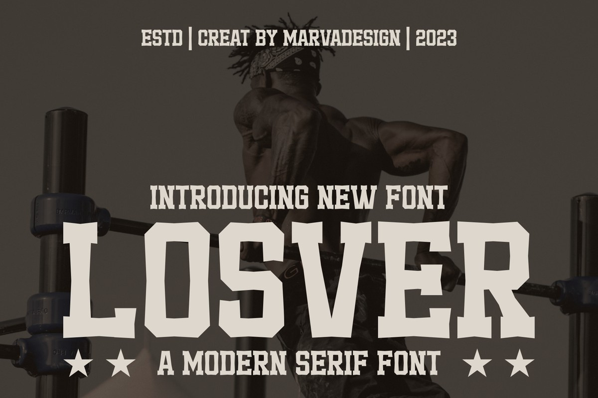 Losver Regular Font preview