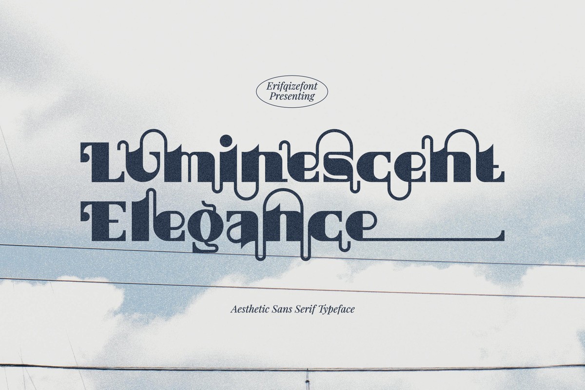 Luminescent Elegance Regular Font preview