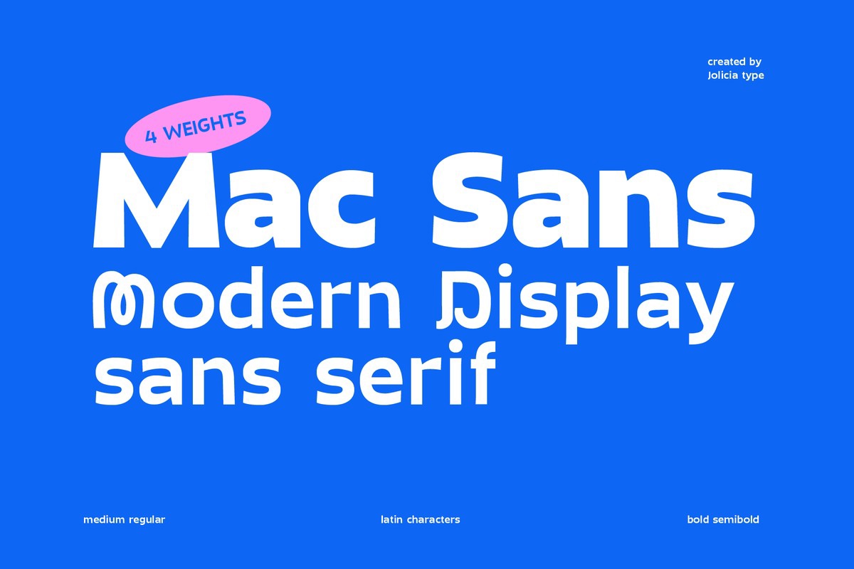 Mac Sans Bold Font preview