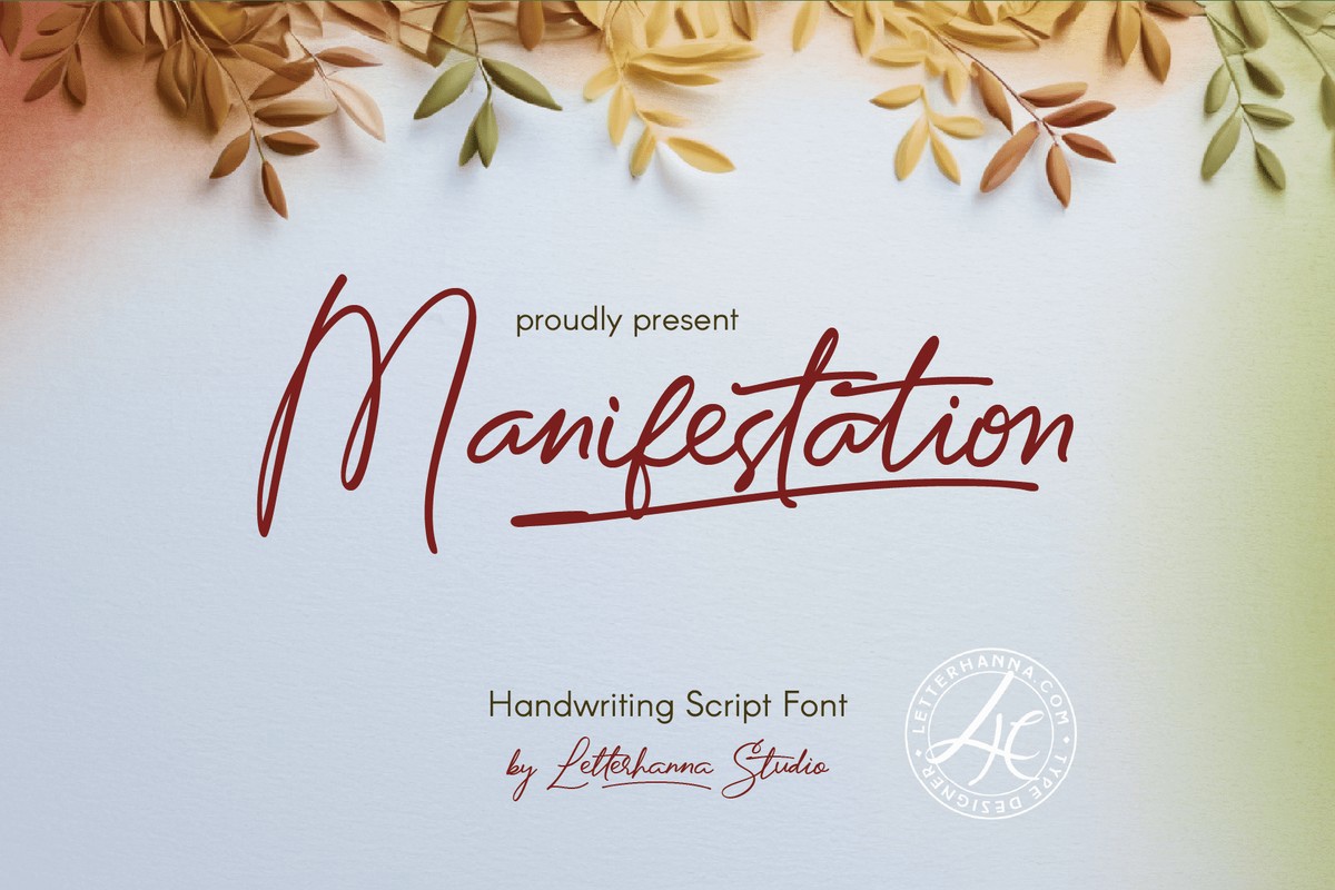 Manifestation Font preview