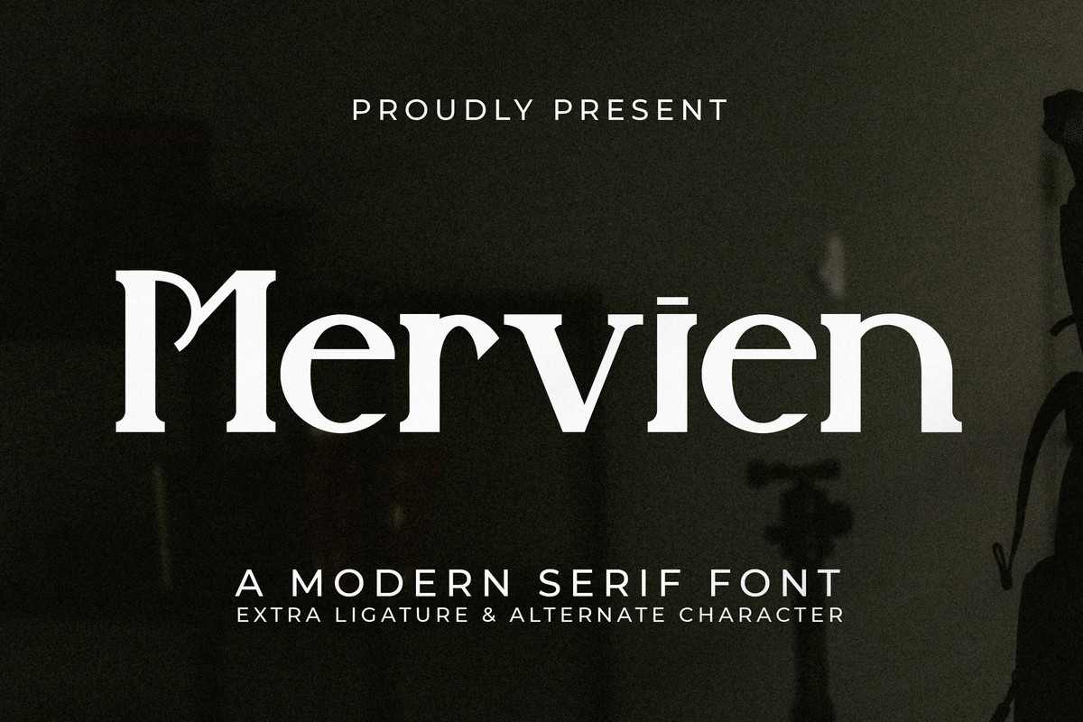 Mervien Regular Font preview