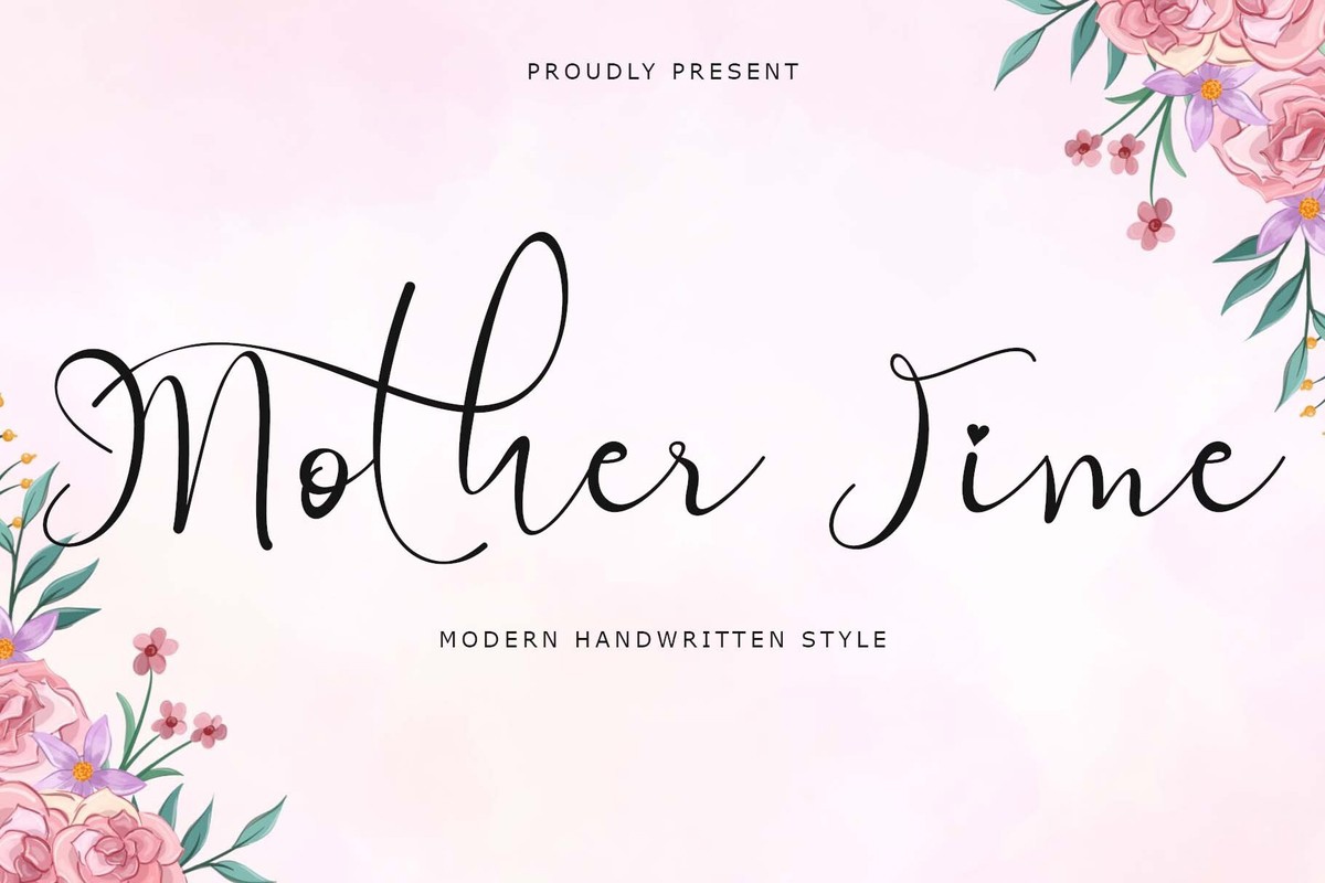 Mother Time Font preview