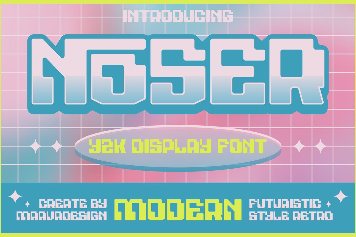 Noser Font preview