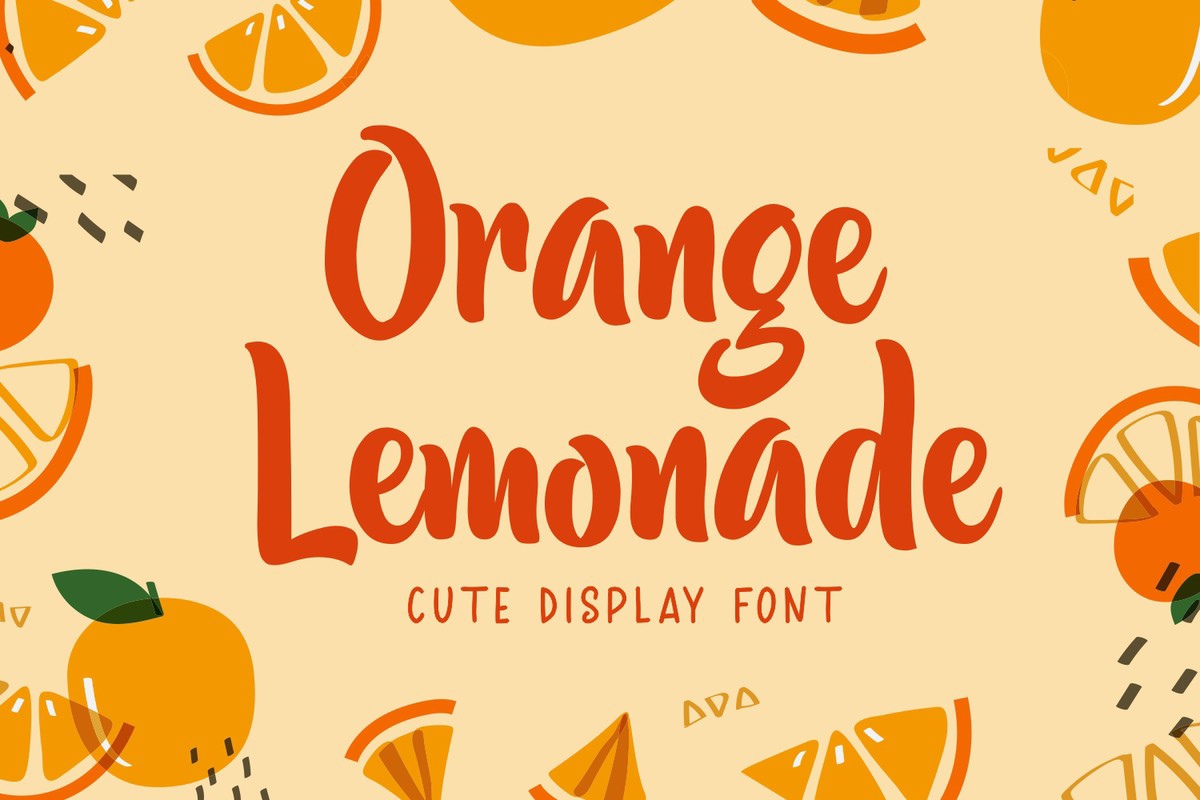 Orange Lemonade Font preview