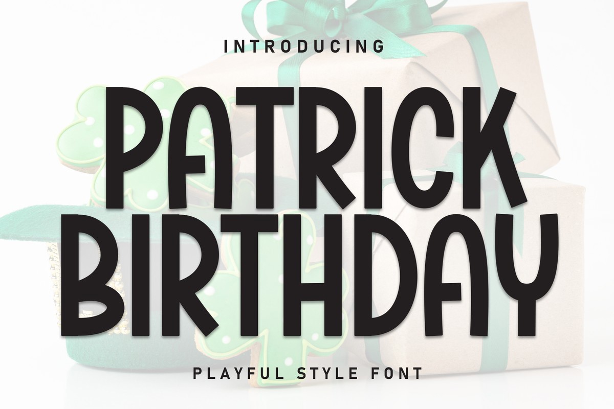 Patrick Birthday Regular Font preview