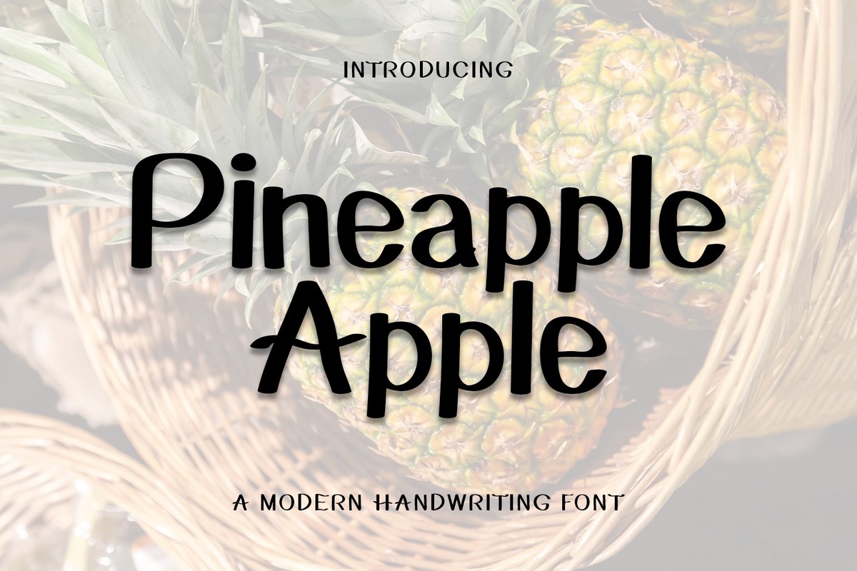 Pineapple Apple Font preview