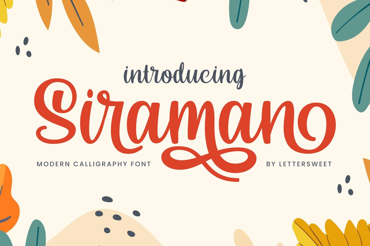 Siraman Font preview