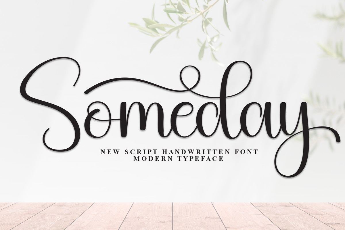 Someday Regular Font preview