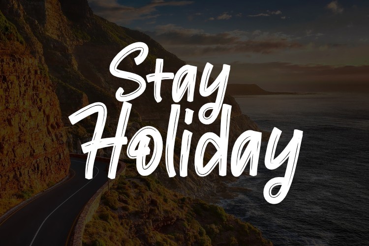 Stay Holiday Regular Font preview