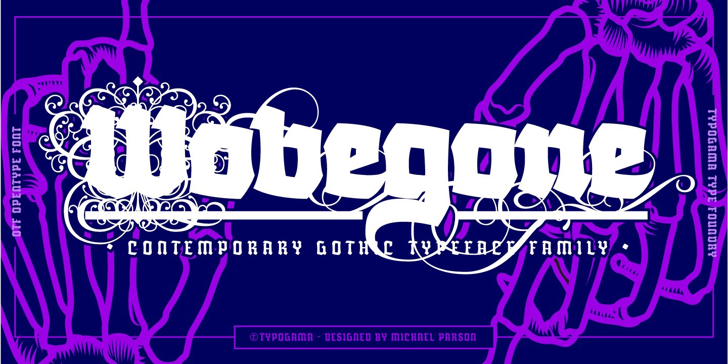 Wobegone Font preview