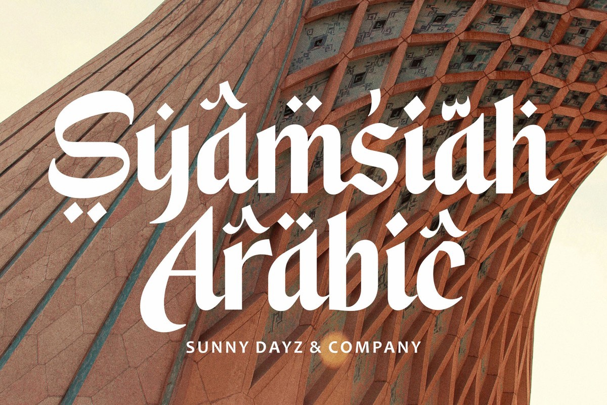 Syamsiah Arabic Regular Font preview