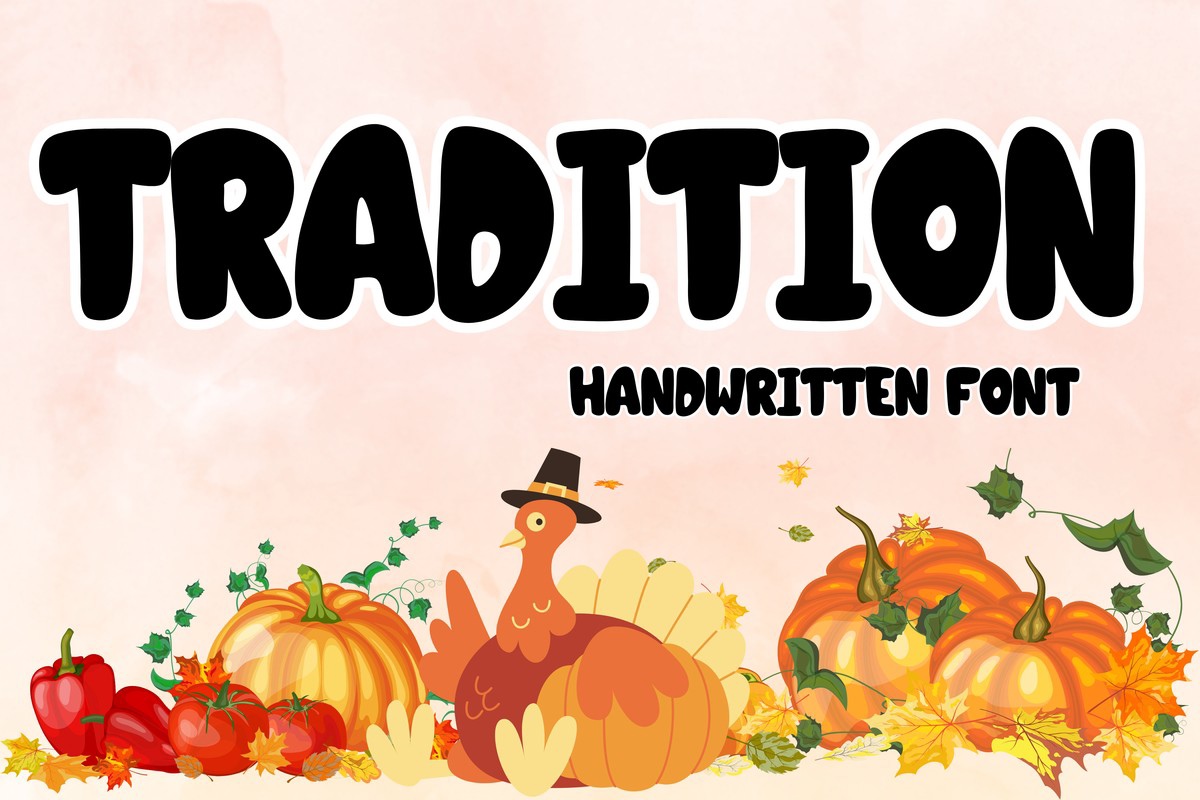 Tradition Font preview