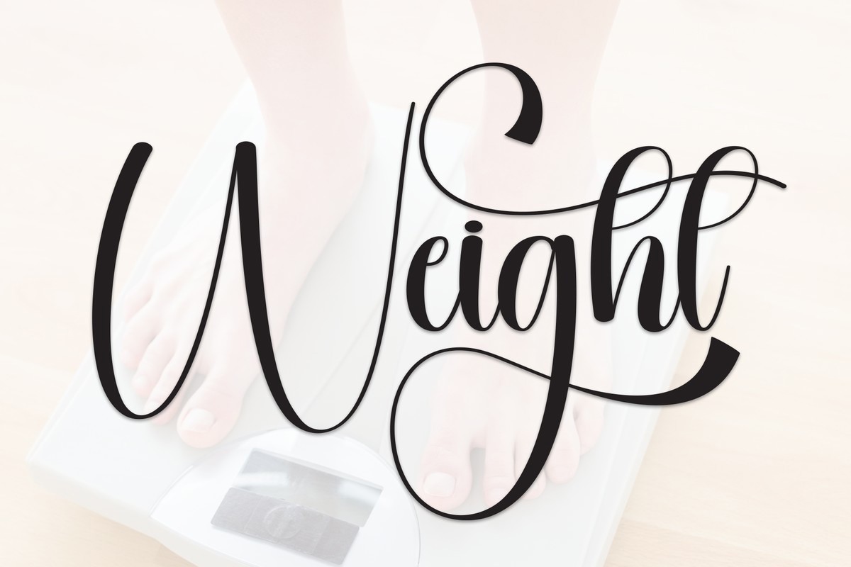 Weight Font preview