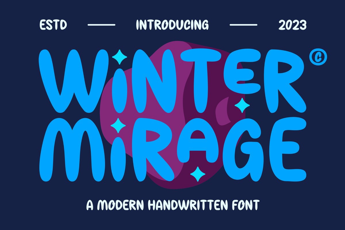 Winter Mirage Font preview