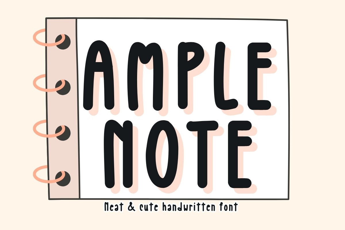 AmpleNote Regular Font preview