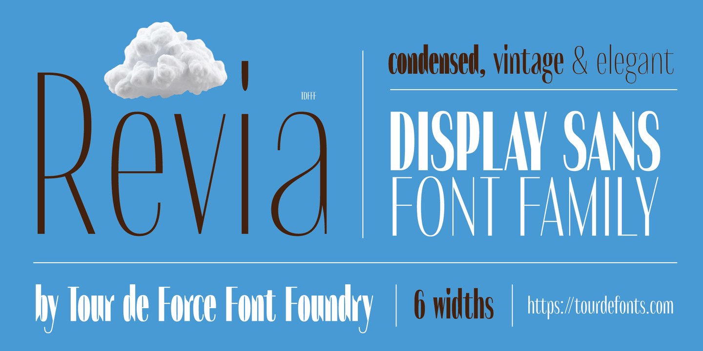 Revia Font preview