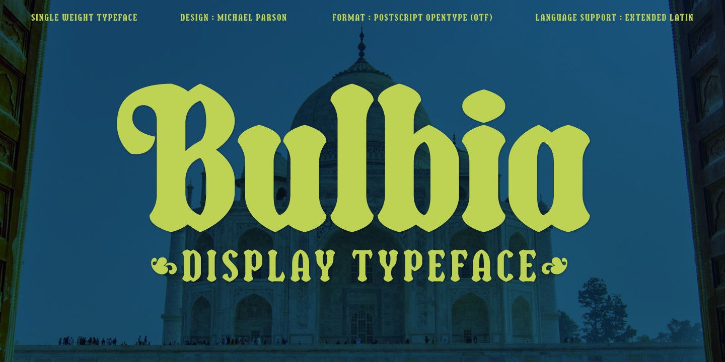 Bulbia Font preview