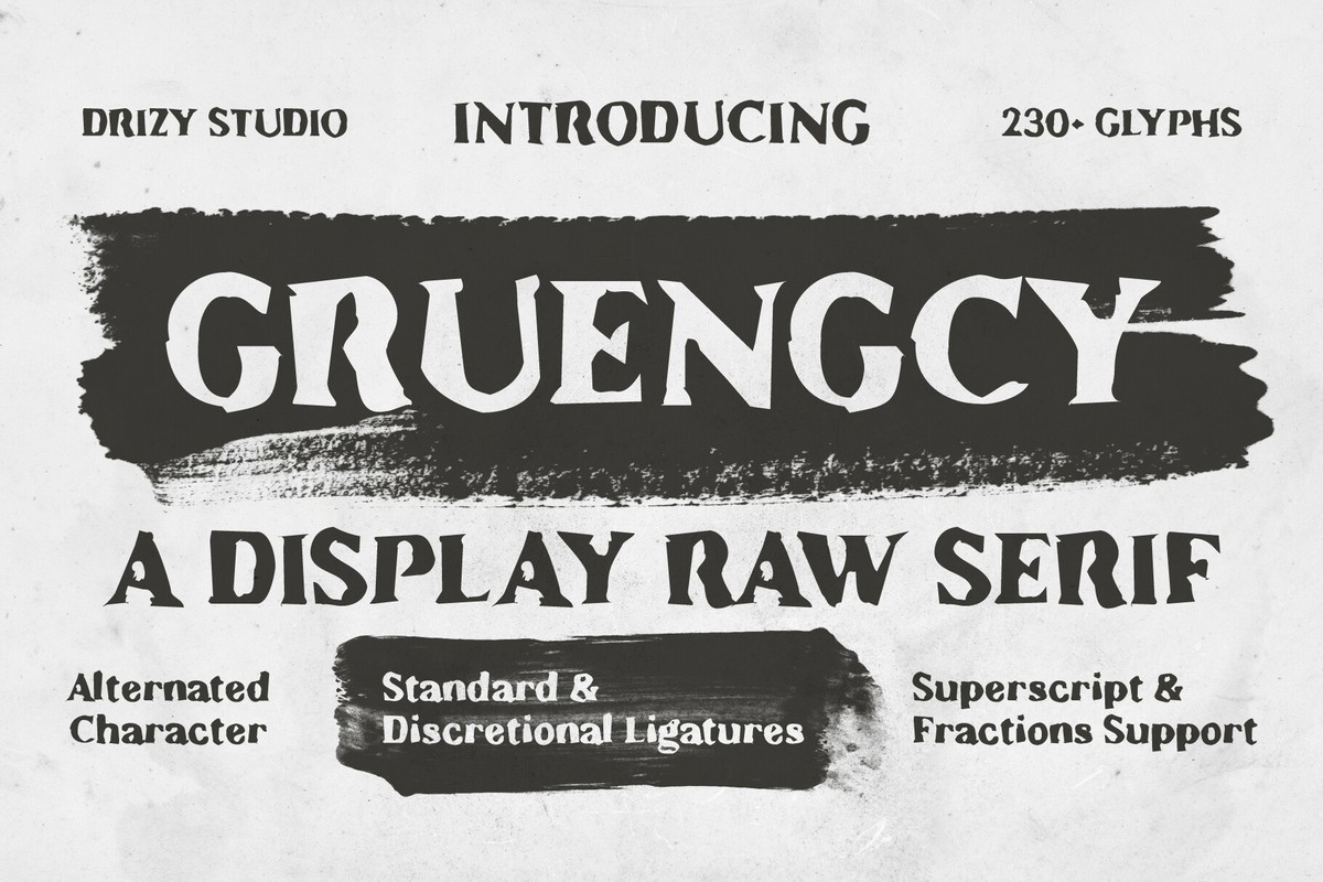 Gruengcy Font preview