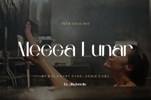 Mecca Lunar Font preview