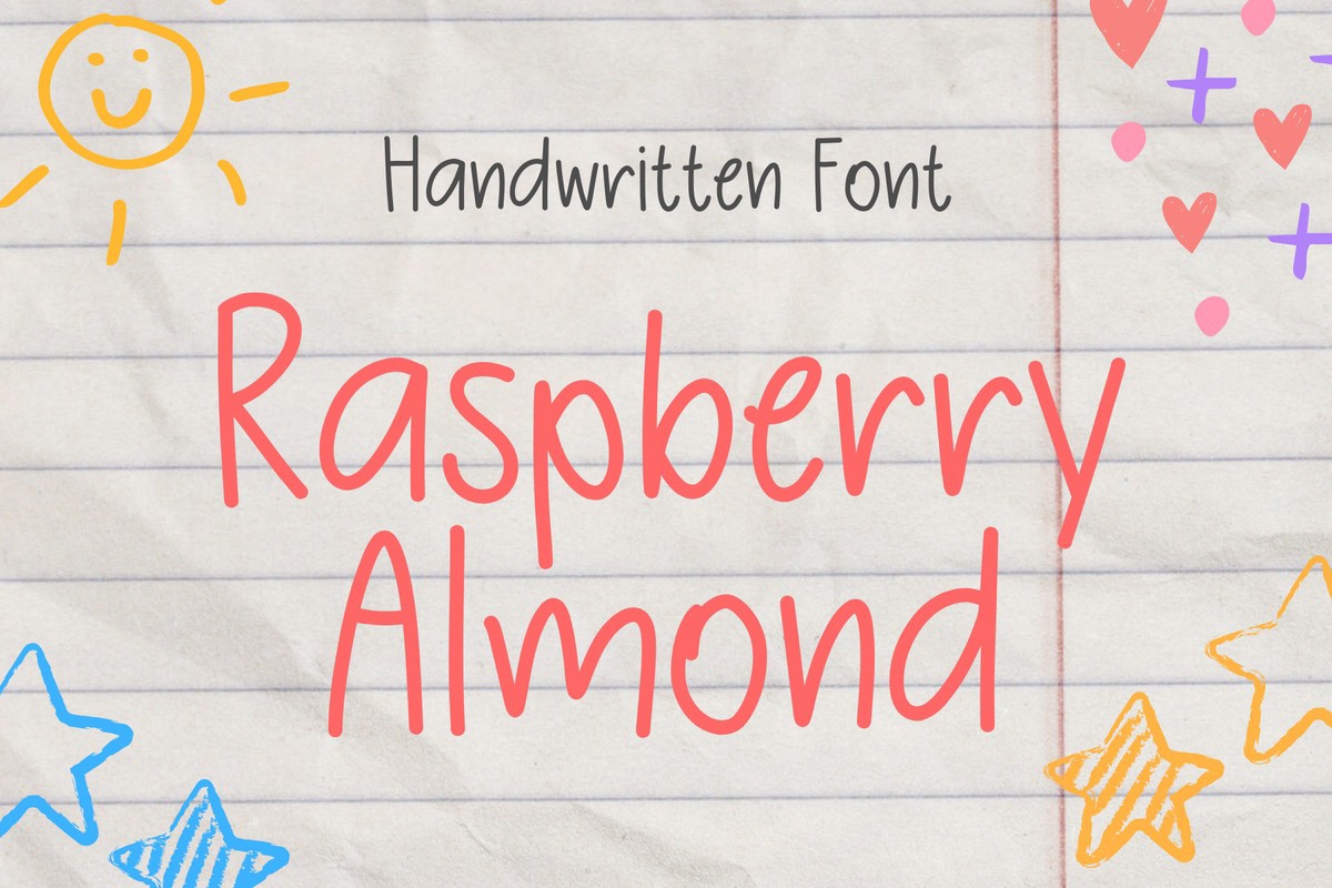 Raspberry Almond Font preview