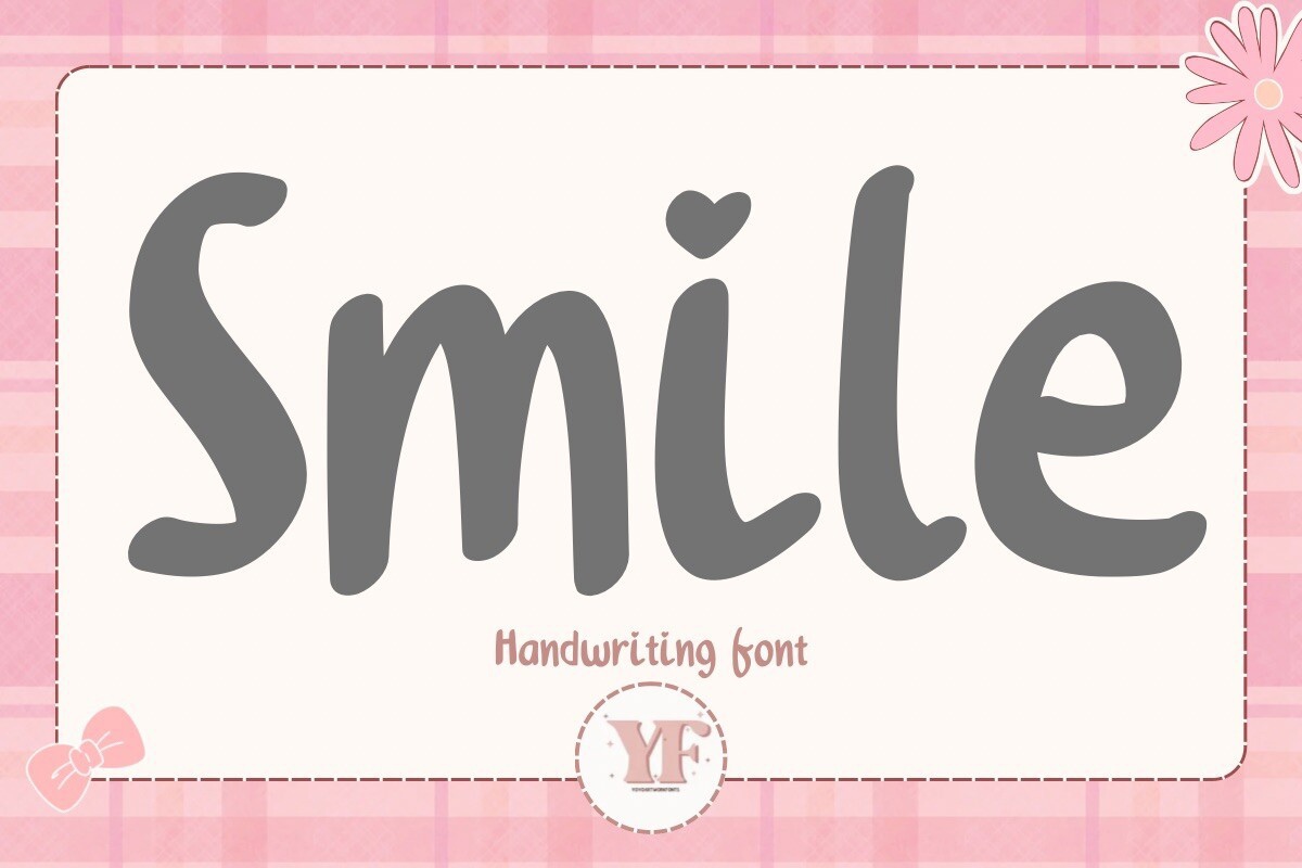 Smile Font preview