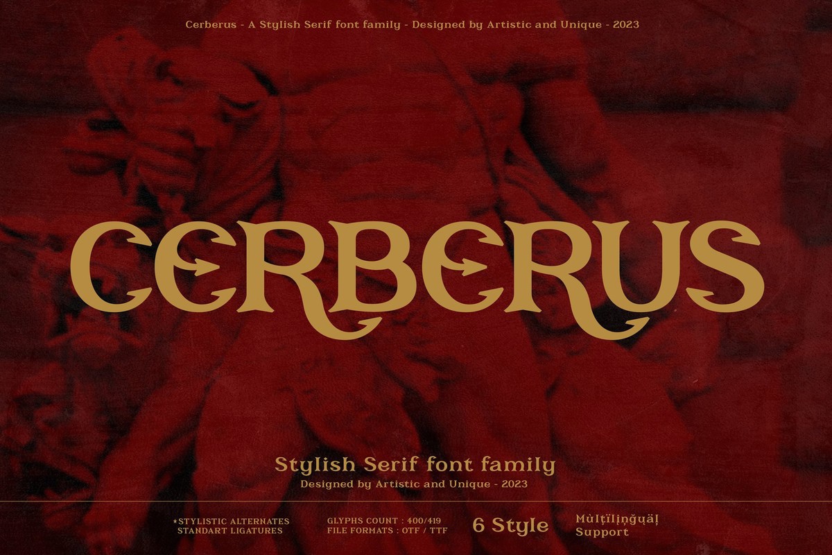 Cerberus Medium Extra Condensed Font preview