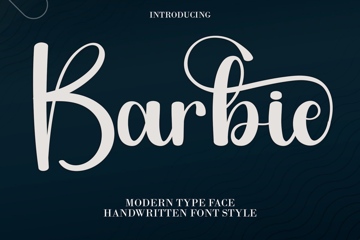 Barbie Font preview