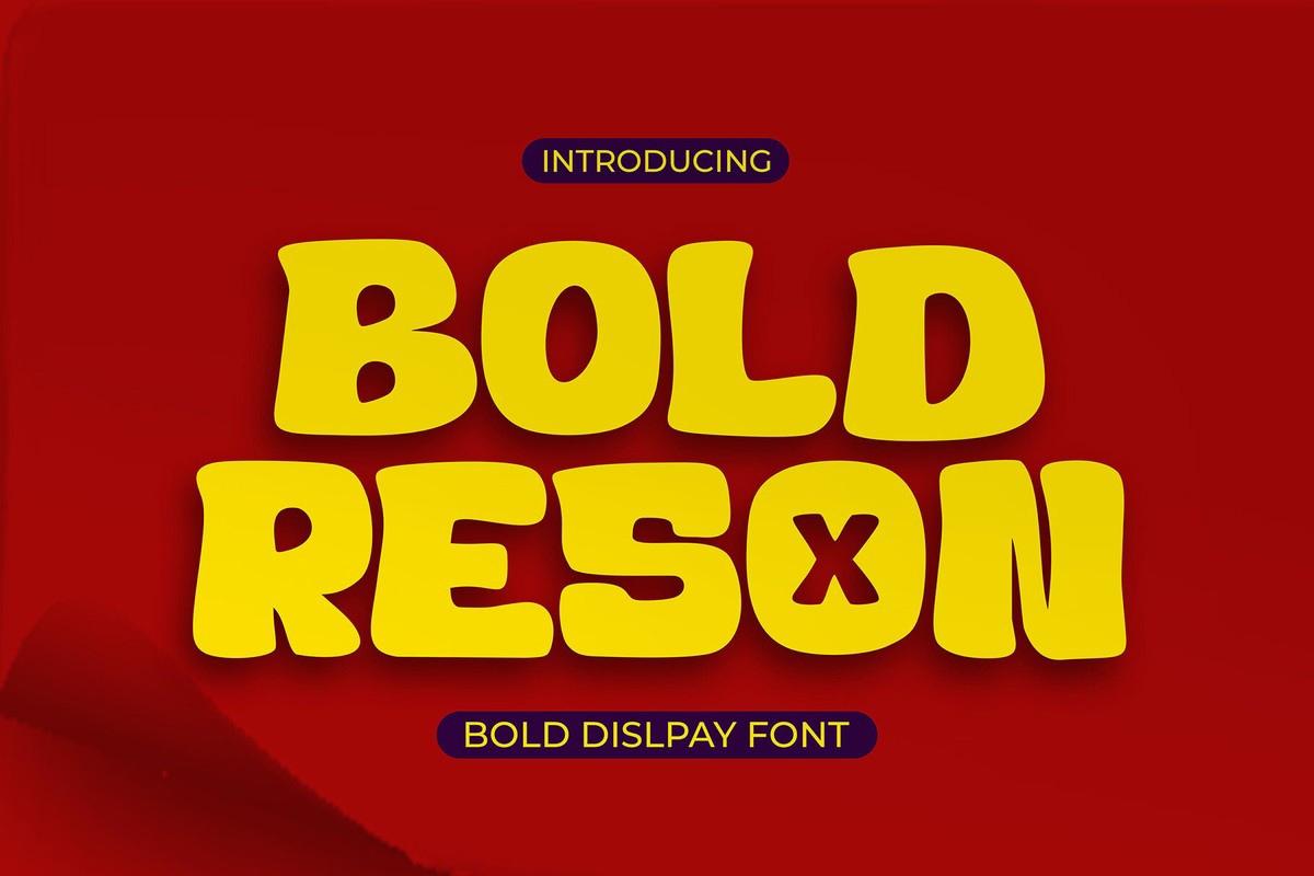 Bold Reson Font preview