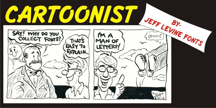 Cartoonist JNL Regular Font preview