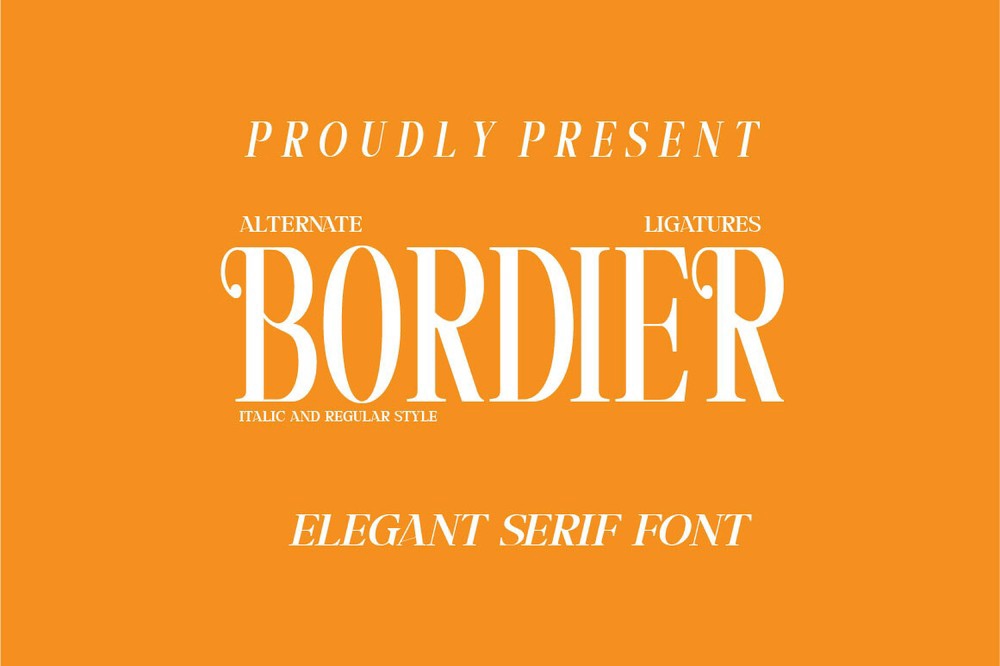 Bordier Font preview