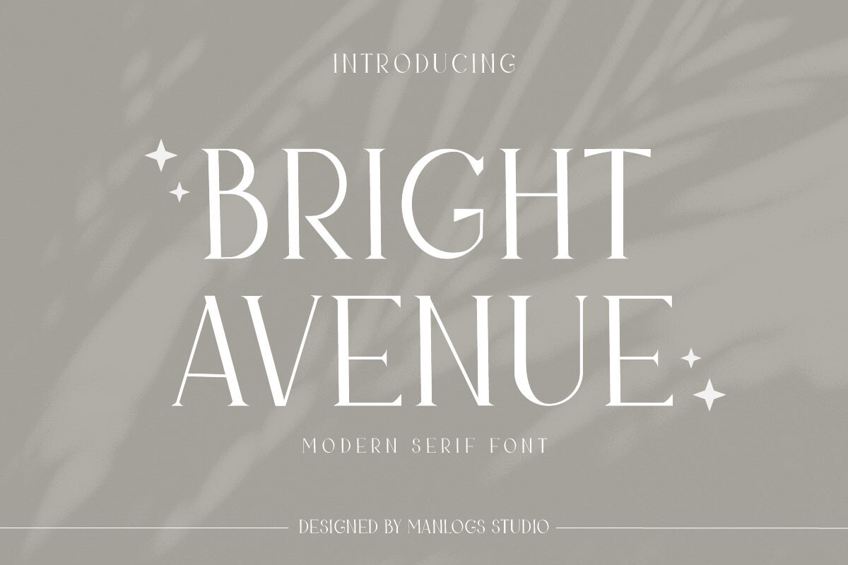 Bright Avenue Regular Font preview