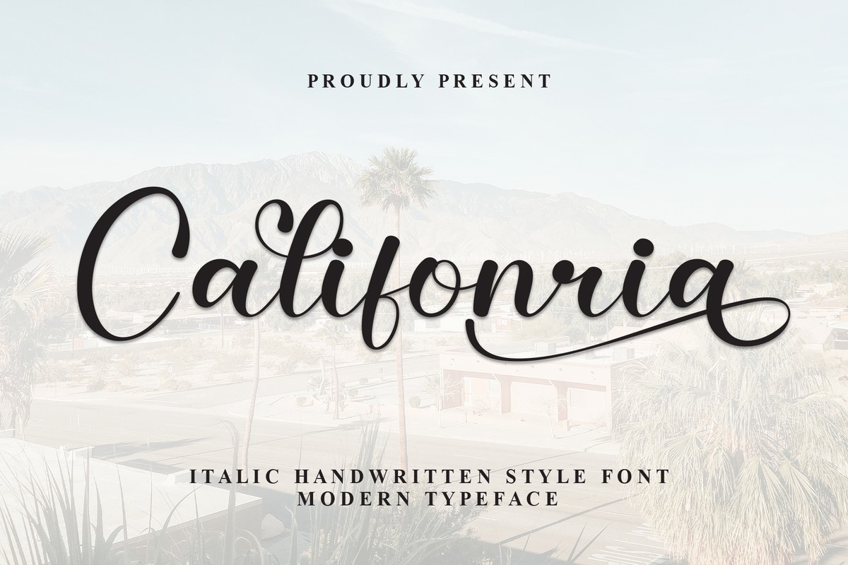 California Regular Font preview