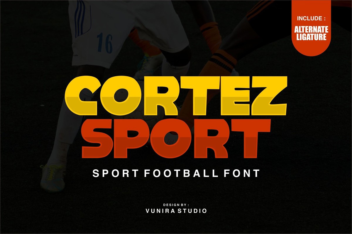 Cortez Sport Font preview