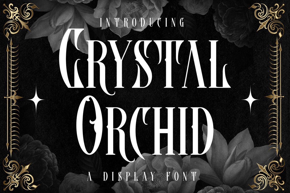 Crystal Orchid Regular Font preview