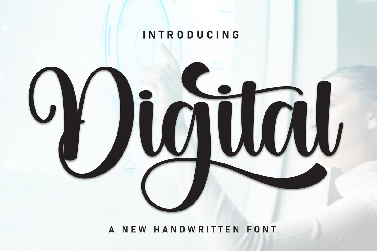 Digital Font preview