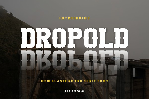 Dropold Regular Font preview