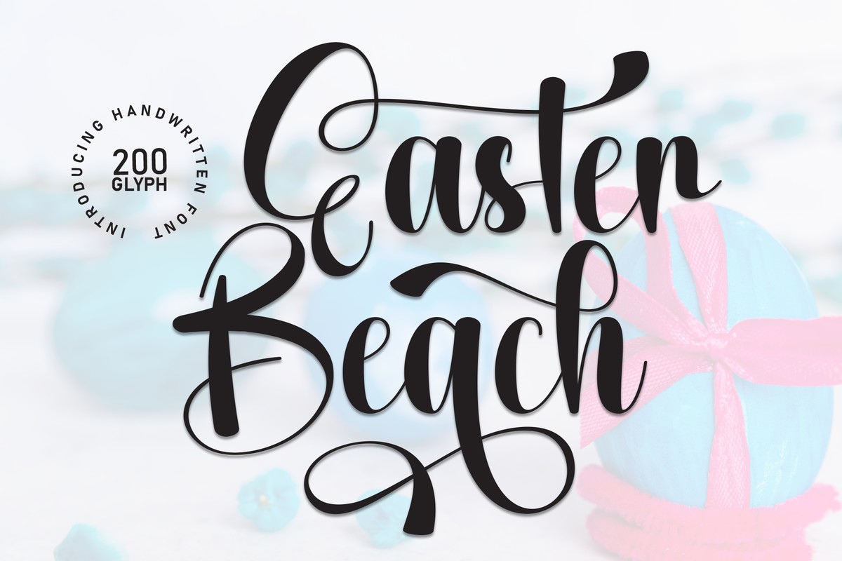 Easter Beach Regular Font preview