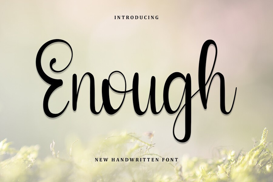 Enough Font preview