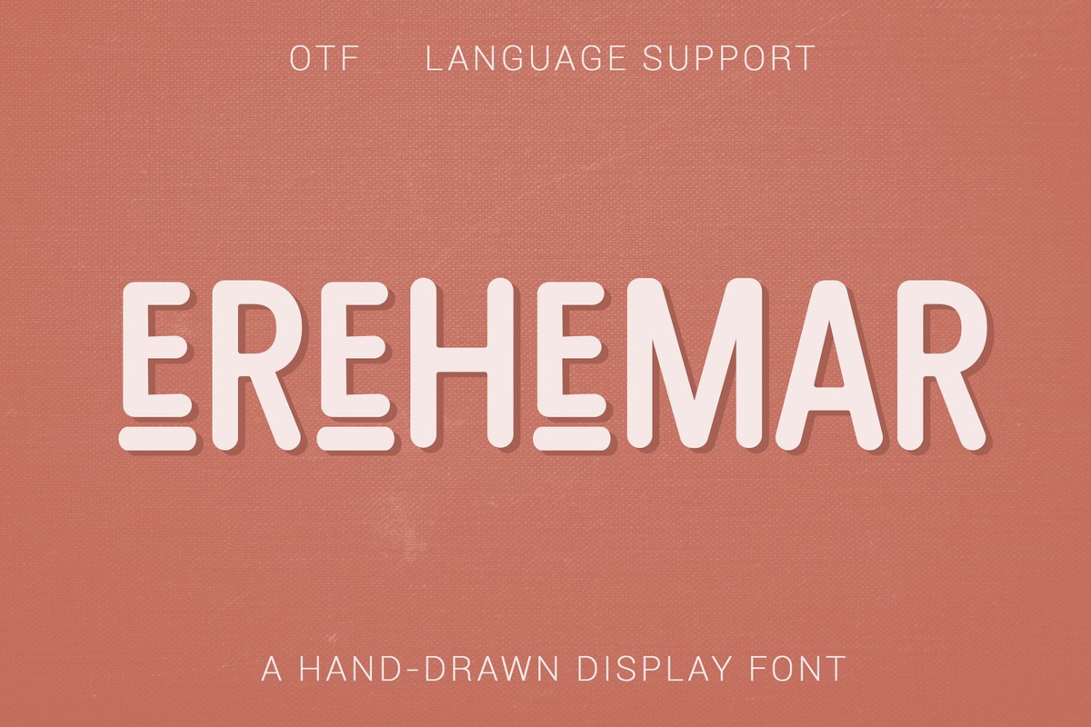 Erehemar Font preview