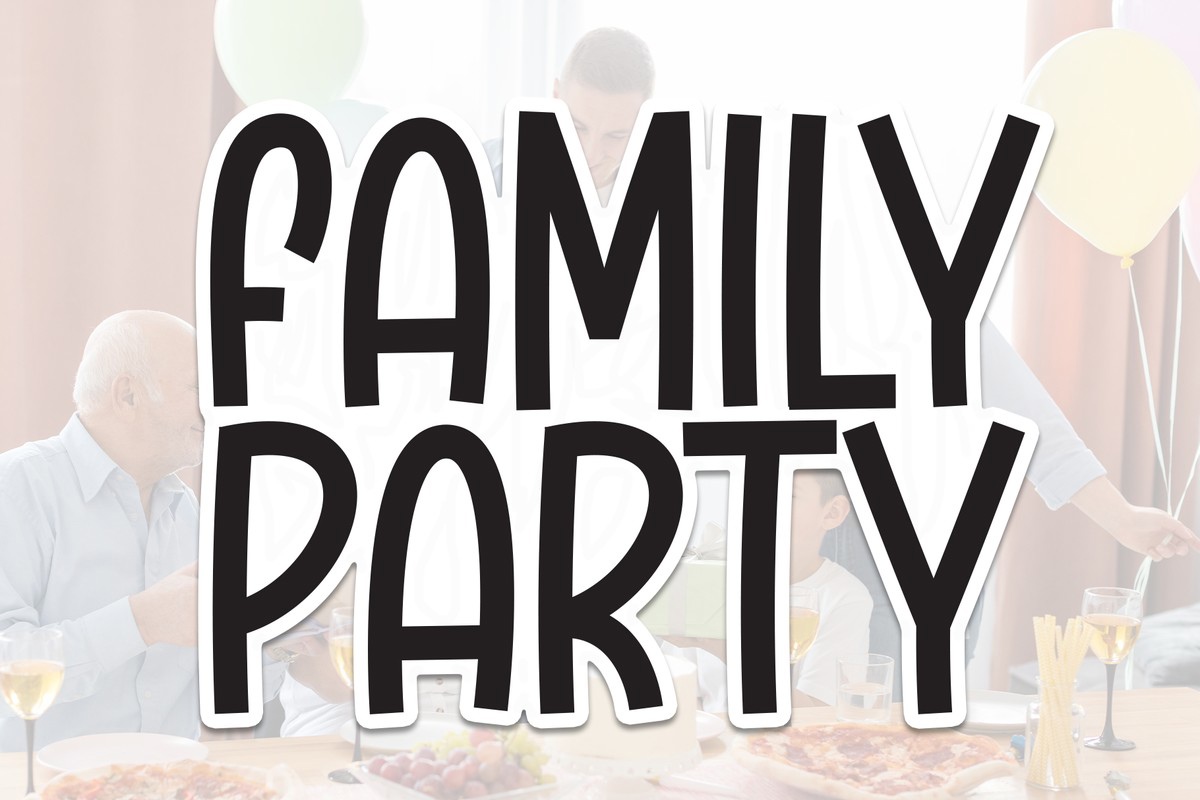 Family Party Font preview